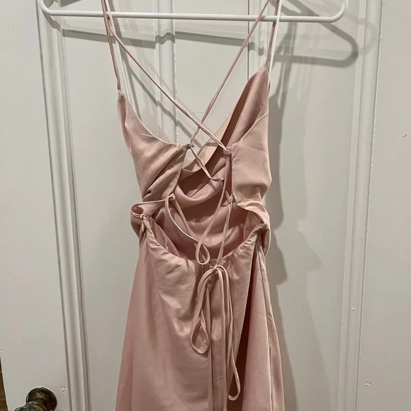 princess polly pink silk dress Shaya Strapless Mini Dress Pink